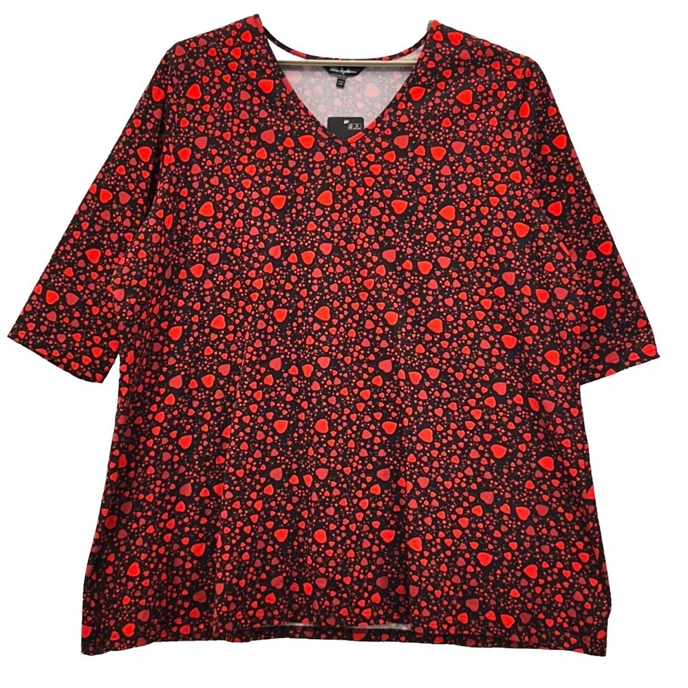 Ulla Popken‎ Heart Tunic Top 4X Or 28